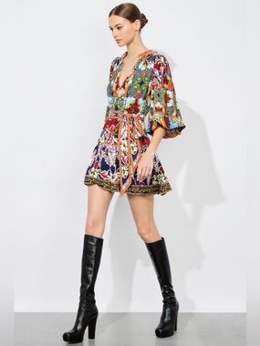 Alice + Olivia Multicolor Sadie Floral Mini Dress